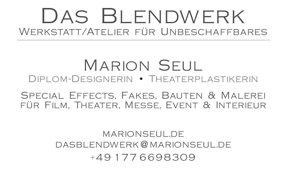 Das Blendwerk – Marion Seul